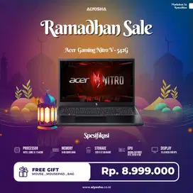 Laptop GAMING Murah Acer Nitro V 542G Intel i5-13420H 8GB SSD 512GB RT