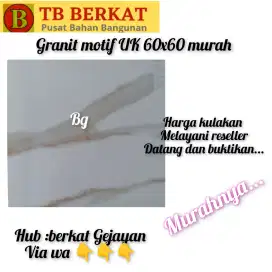 Jual granit polos UK 60x60 harga mulai Rp.70.000