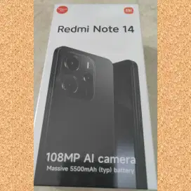 No-Repack! Xiaomi Redmi Note 14 - 8/256GB, Black. 108MP