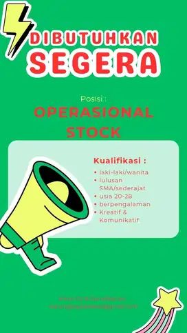 Loker Operasional Stok Warkolas