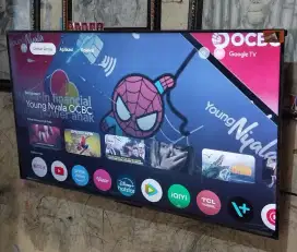 GOGLE TV 43 UHD 4K besel-less normaljaya dan masih mulus plastikan