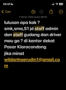 Info Loker Bandung 2025