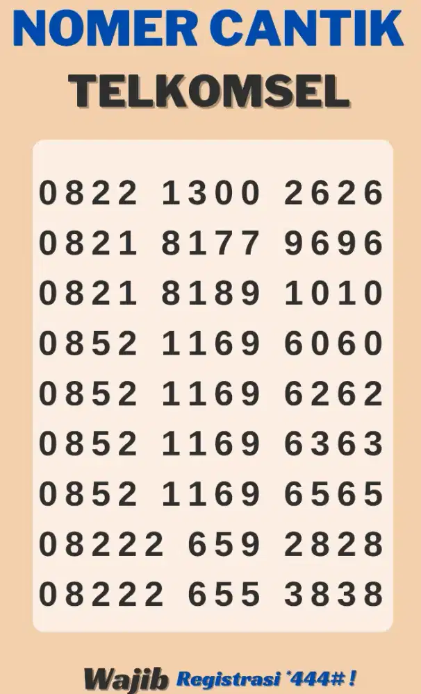 NOMER CANTIK TELKOMSEL,, HARGA TERJANGKAU