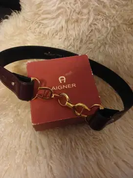 Dijual Ori Aigner belt antic red