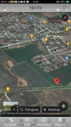 JUAL CEPAT TANAH KOSONG JL.SILIWANGI, KARAWANG BARAT (NEGO)