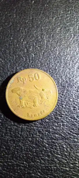Uang koin vintage 50 rupiah komodo nego cod rungkut gpl gan