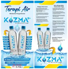 Kozma Air Mineral Alkali pH 9+ Dari Teknologi No.1 Di Jepang