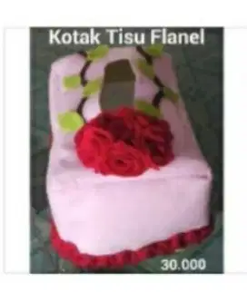 Tempat tisu Flanel Cantik
