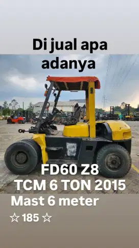 Bahan TCM 6 ton 2015 Mast 6 meter