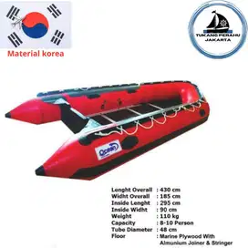 Perahu karet type 430 Bersertifikat Standart Rescue,Banjir PVC Korea