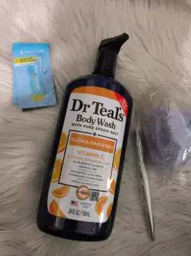 Dr Teal's Body Wash Pure Epsom Salt-Vit C & Citrus 710ml