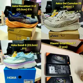 Jual Borong 3 pasang sepatu lari wanita ORI bekas, 3 pcs Xiomi band 7