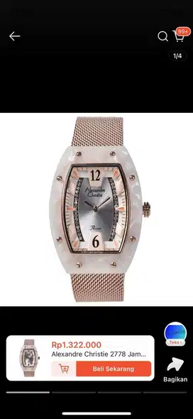 alexandre christie ac rosegold wanita original