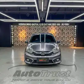 [ TDP 4 JUTA ] HONDA BRIO 1.2 SATYA E CVT NIK.2021/DAVID