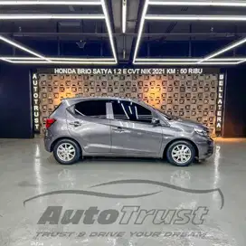 [ TDP 4 JUTA ] HONDA BRIO 1.2 SATYA E CVT NIK.2021/DAVID