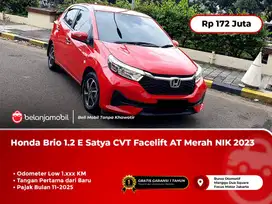 [KM ANTIK] Honda Brio 1.2 E Satya CVT Facelift AT Merah 2023/2024