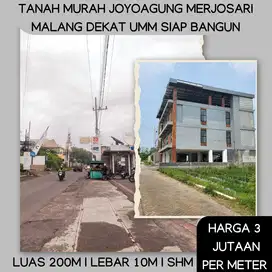 Tanah SHM dekat UIN, UB dan Taman Singha. Lingkungan asri merjosari