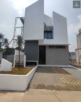 698 Hunian 2 Lt Minimalis Modern Free Biaya dekat Alun-Alun di Depok