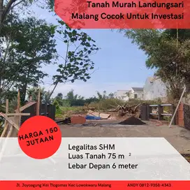 Jual Tanah Recidensial Landungsari, 2 juta permeter