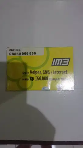 NOMOR CANTIK INDOSAT IM3, 11 DIGIT ( 999 888 ) ISI ULANG ( PRABAYAR )