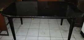 Meja makan dari kayu jati, size 1,6 m x 0.6 m