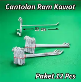 GANTUNGAN DISPLAY BAHAN BESI TEBAL isi 12 Pcs