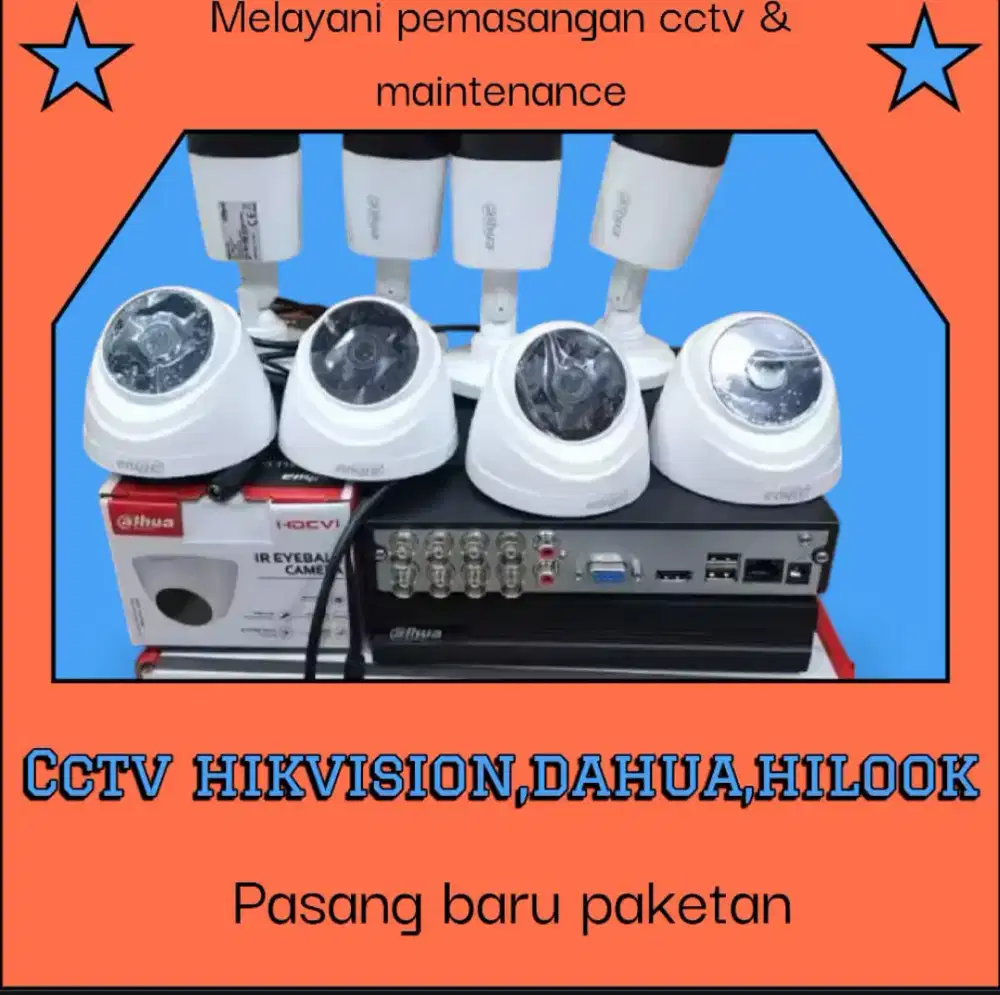 Promo cctv dahua hikvision kamera hilook service lainnya