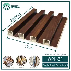 Wood Wall Panel Dekorasi Dinding 160x22mm 2.9Meter Anti Rayap Dan Anti