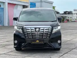 Toyota Alphard 2.4 G ATPM Sunroft Bensin AT 2015 Warna Hitam Km Record