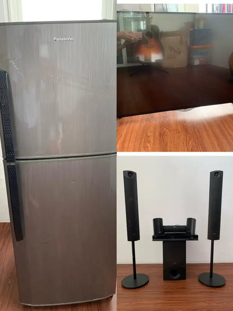JUAL SATU SET KULKAS Panasonic 2 pintu Second, TV & Home Theater