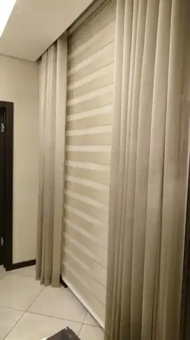 Pasang gordyn gorden murah vertikal roll blind jasa wallpaper dinding