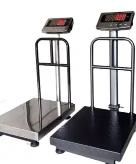 Timbangan 100kg 2 display lantai duduk