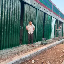 Folding gate rolling door