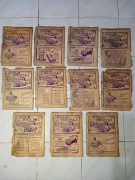 11 lembar sampul dpn mjlh Panji pustaka thn28-29,isi iklan bolakbalik
