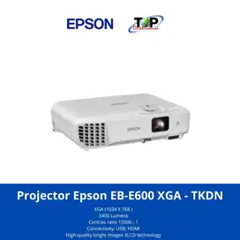 Projector Epson EB-E600 XGA 3LCD 3400Lumens - Proyektor Epson EB-E600T