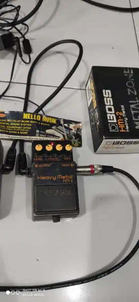 Pedal efek gitar Langka boss HM2 Heavey metal efek yg dipakai HJ.Rhoma