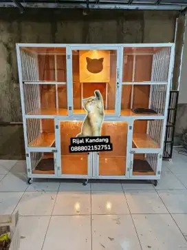 Kandang kucing alumunium
