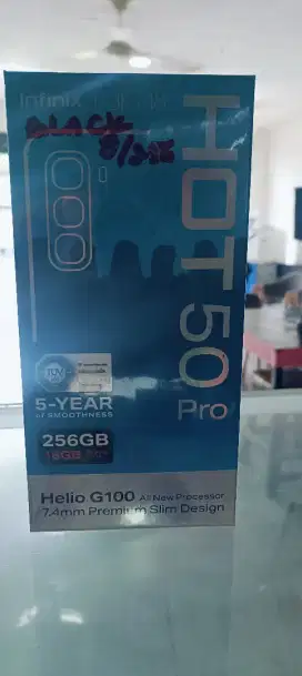 Murah Infinix hot 50pro ram 8gb rom 256gb NFC