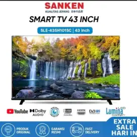 Smart TV 43 INCH SANKEN SLE-43SH101 Blue Light Protection FHD