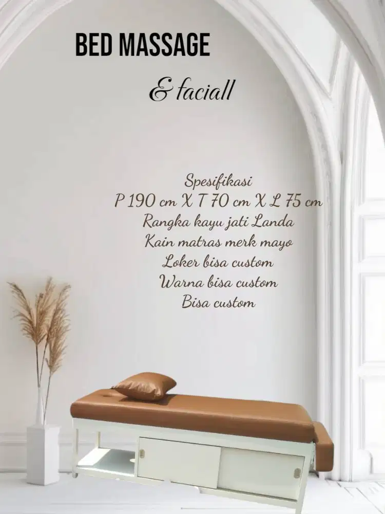 menjual bed massage dan faciall  ,murah siap kirim bisa custom