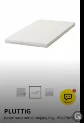 Kasur bayi Ikea ukuran 120x60x5