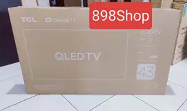 TCL TV 43 Google TV Android 12 UHD Digital TV Dolby Atmos HDMI Resmi