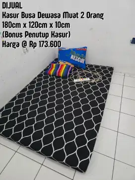 Kasur Busa Dewasa Muat 2 Orang (Bonus Penutup Kasur)