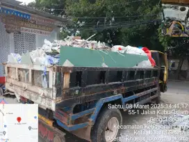 Jasa buang puing dan sampah proyek