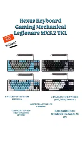 keyboard rexus MX5.2 legionare