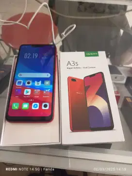 Oppo A3s 6/128gb bekas fullset normal bisa TT