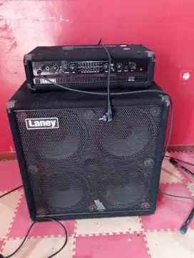 Dijual cepat amplifier bas merk dan cabinet