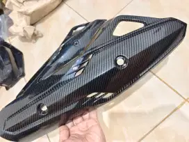 Tameng knalpot ori honda vario 125 old kzr carbon hitam