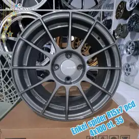 Velg Enkei spider Ring 15 lebar 7 
pcd 4x100 et. 35 vios jazz agya