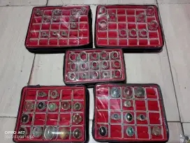 Jual borong, cincin akik asli natural, ring alpaka, tempat cincinnya,